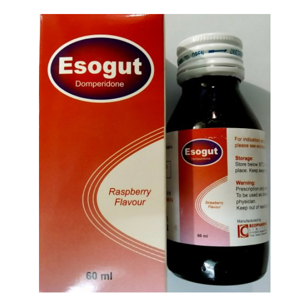 Pack Image: Esogut 5 mg Suspension (60 ml bottle)