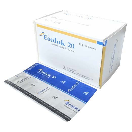 Pack Image: Esolok 20 mg Capsule (10 x 10)