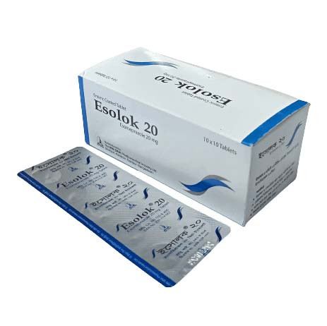 Pack Image: Esolok 20 mg Tablet (10 x 10)