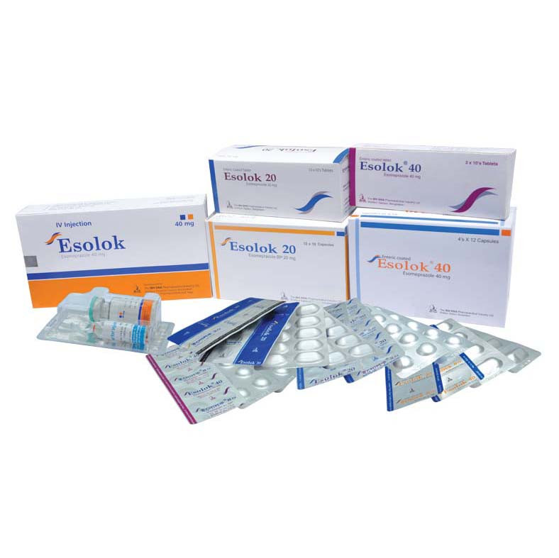 Pack Image: Esolok 40 mg Injection (40 mg vial)