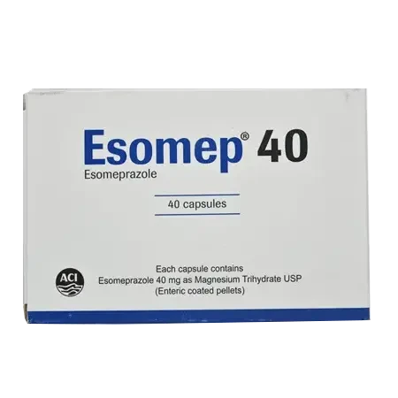 Pack Image: Esomep 40 mg Capsule (4 x 10)