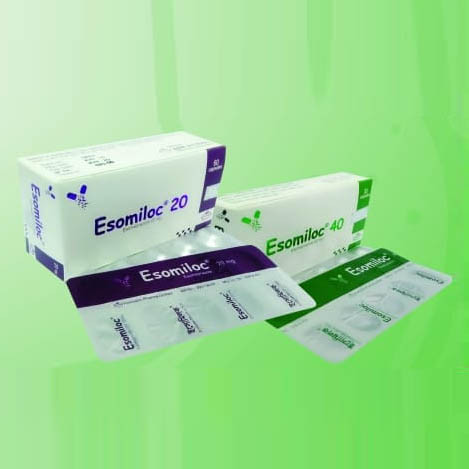 Pack Image: Esomiloc 40 mg Capsule (3 x 10)