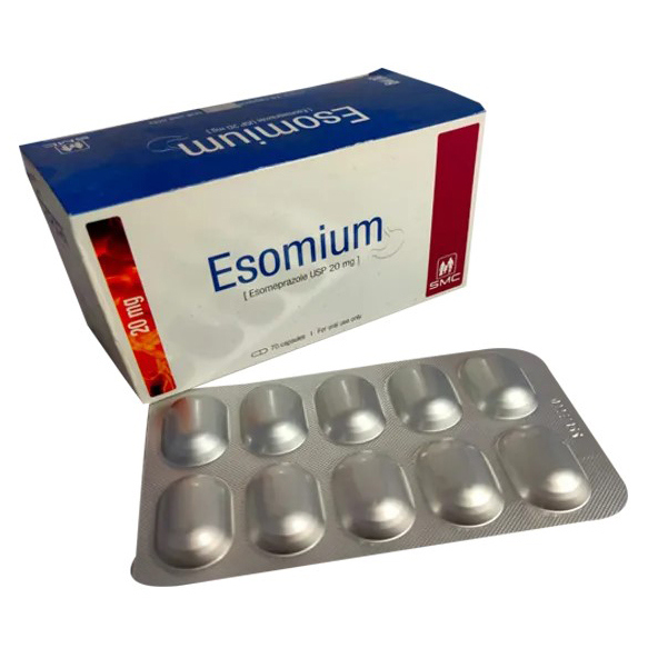 Pack Image: Esomium 20 mg Capsule (7 x 10)