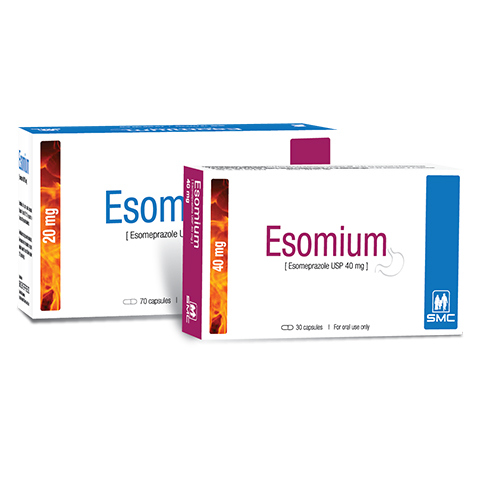 Pack Image: Esomium 40 mg Capsule (3 x 10)