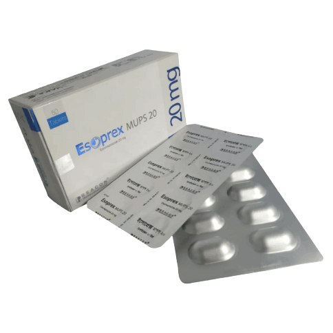 Pack Image: Esoprex MUPS 20 mg Tablet (5 x 10)