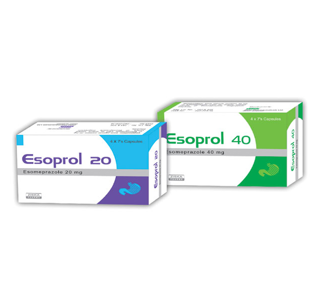 Pack Image: Esoprol 40 mg Capsule (4 x 8)