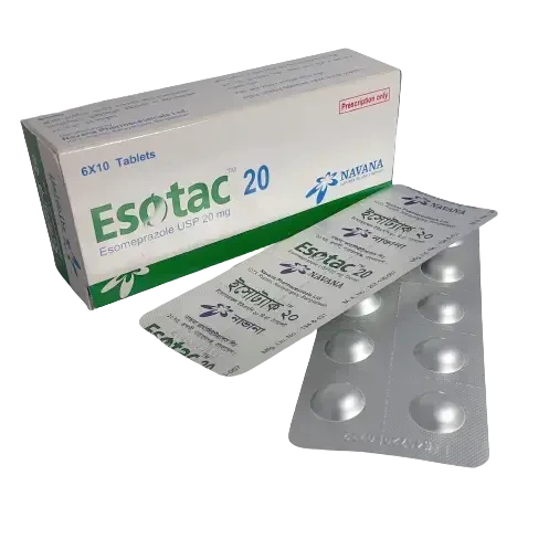 Pack Image: Esotac 20 mg Tablet (6 x 10)