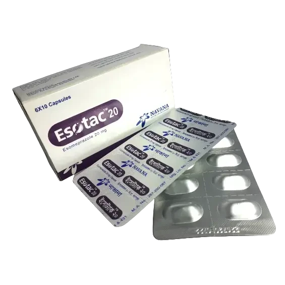 Pack Image: Esotac 20 mg Capsule (6 x 10)