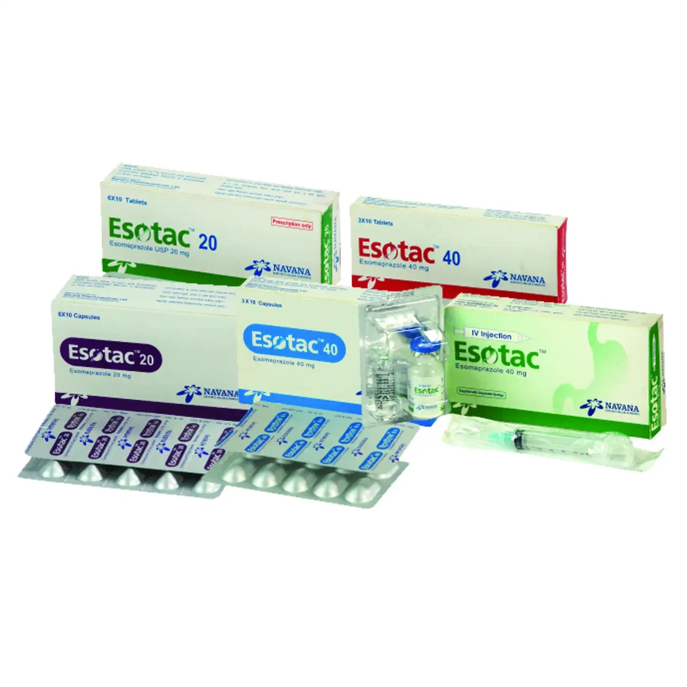 Pack Image: Esotac 40 mg Injection (40 mg vial)