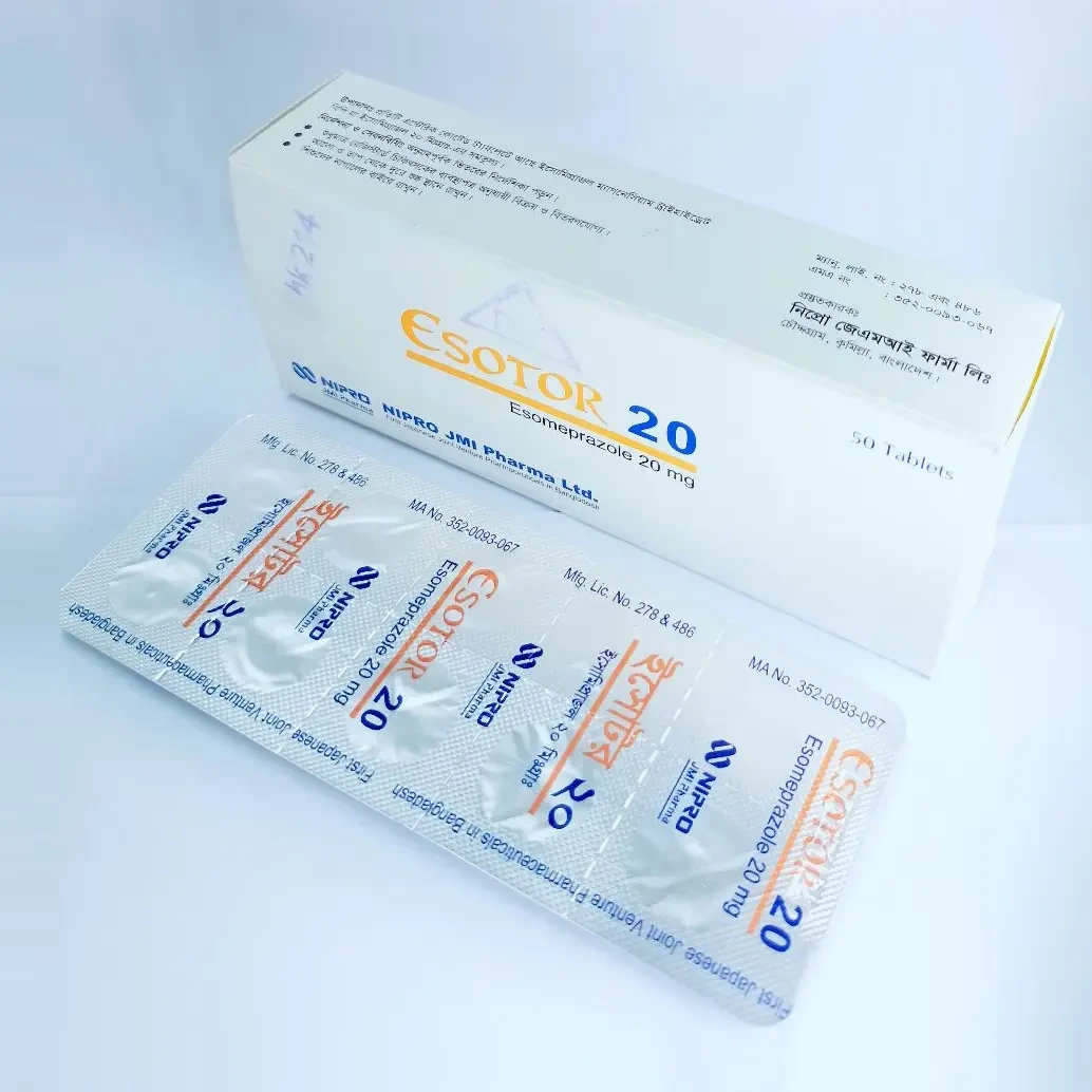 Pack Image: Esotor 20 mg Tablet (5 x 10)