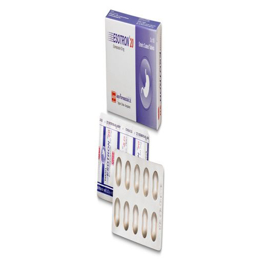Pack Image: Esotron 20 mg Tablet (3 x 10)