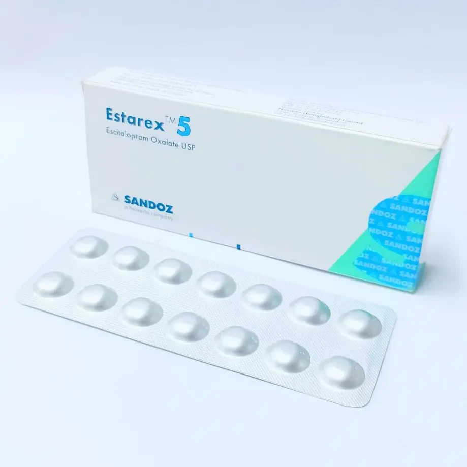 Pack Image: Estarex 5 mg Tablet (2 x 14)