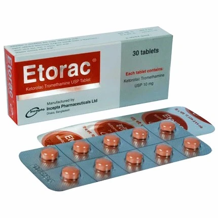 Pack Image: Etorac 10 mg Tablet (3 x 10)