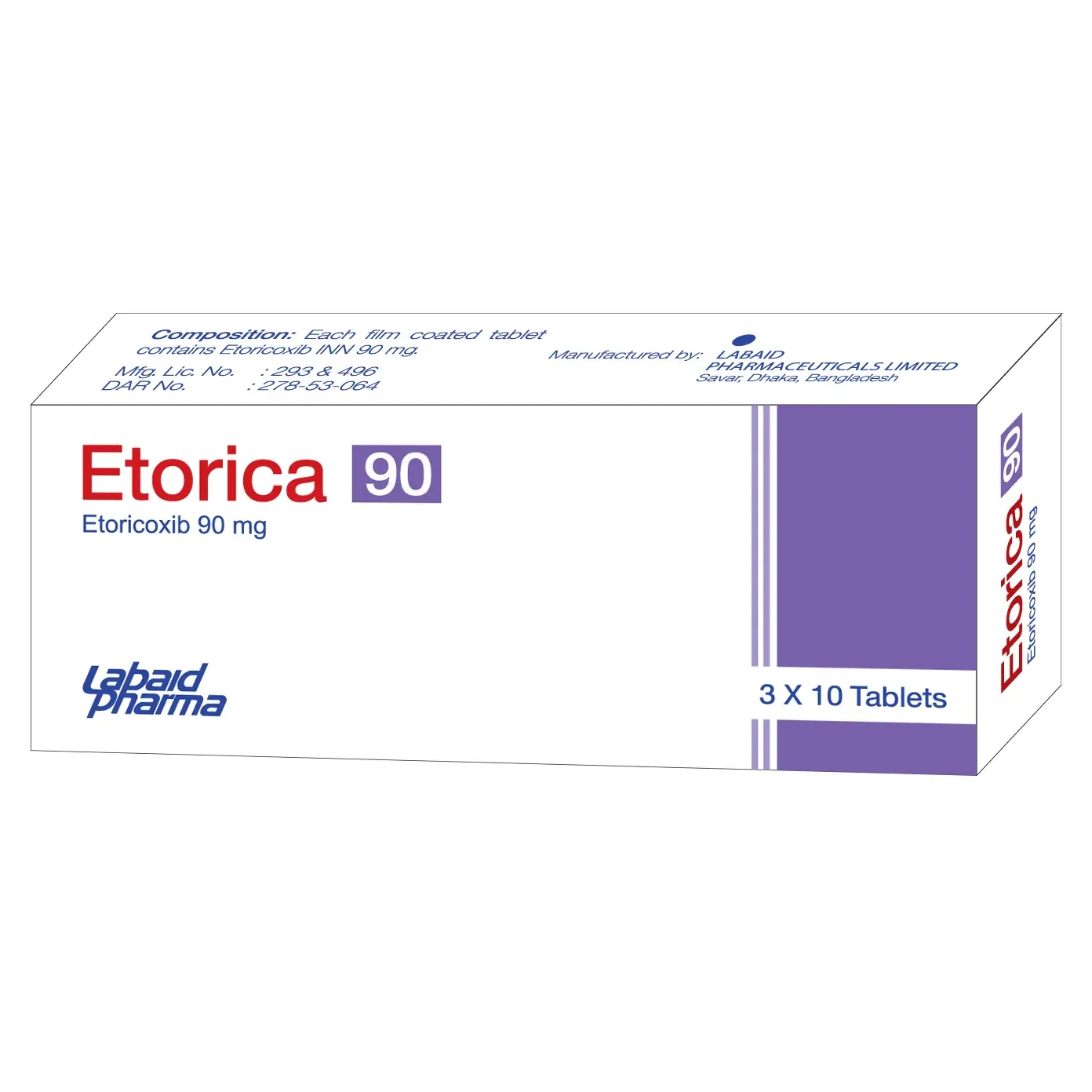 Pack Image: Etorica 90 mg Tablet (3 x 10)