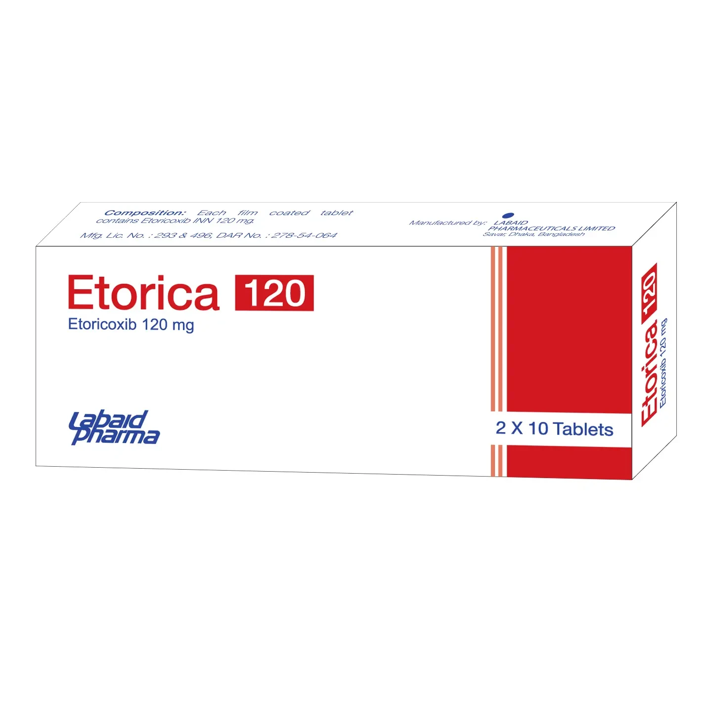 Pack Image: Etorica 120 mg Tablet (2 x 10)