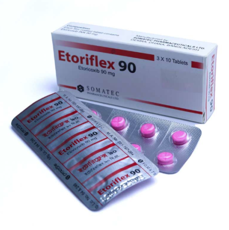 Pack Image: Etoriflex 90 mg Tablet (3 x 10)