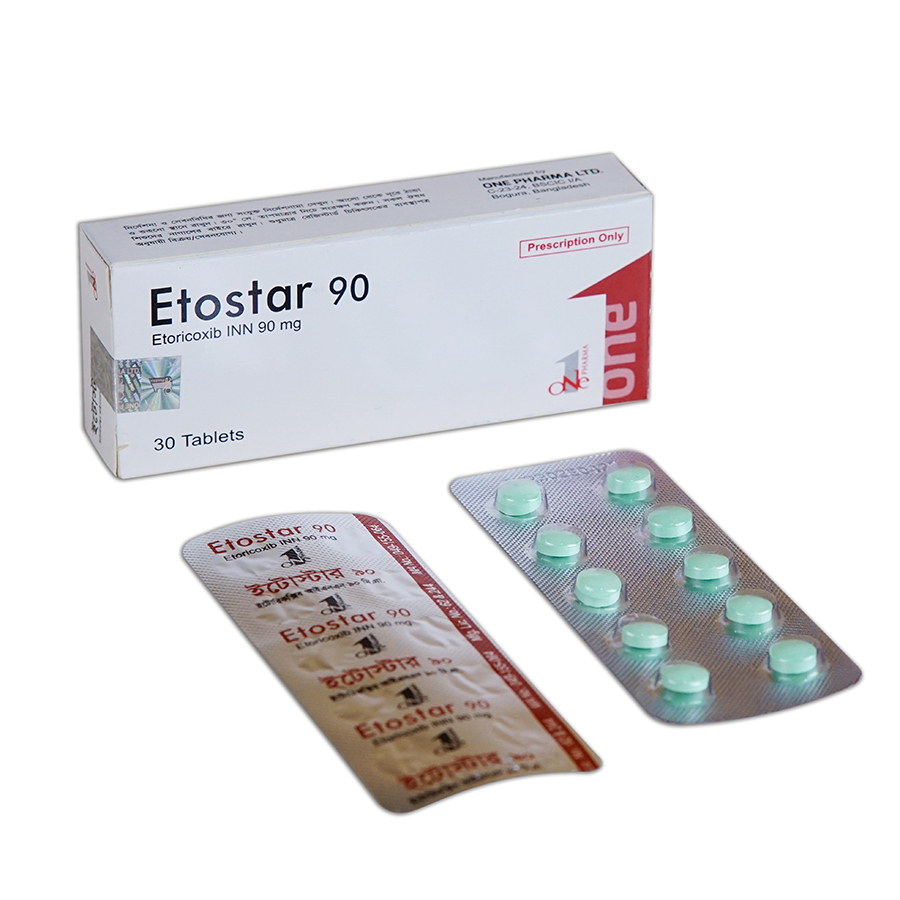 Pack Image: Etostar 90 mg Tablet (3 x 10)