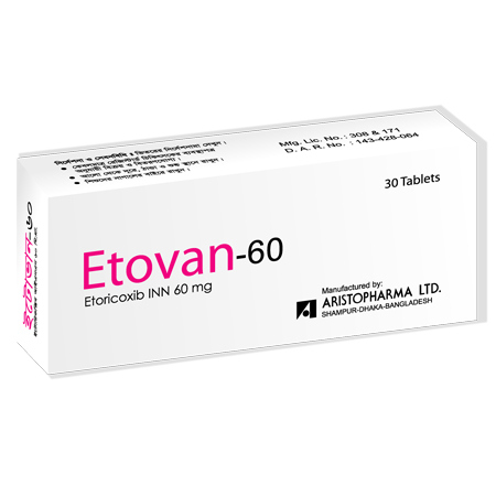 Pack Image: Etovan 60 mg Tablet (3 x 10)