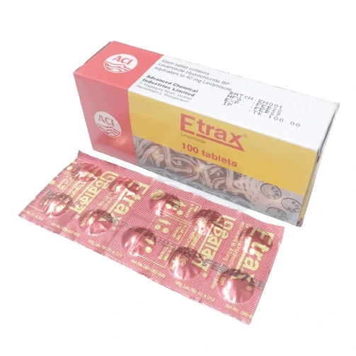 Pack Image: Etrax 40 mg Tablet (10 x 10)