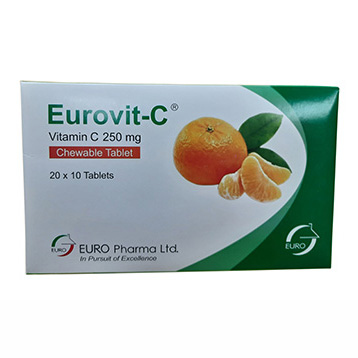 Pack Image: Eurovit-C 250 mg Chewable Tablet (20 x 10)