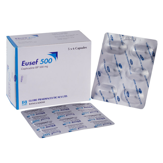 Pack Image: Eusef 500 mg Capsule (5 x 6)