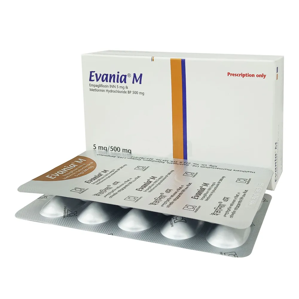 Pack Image: Evania-M 5 mg Tablet (3 x 10)