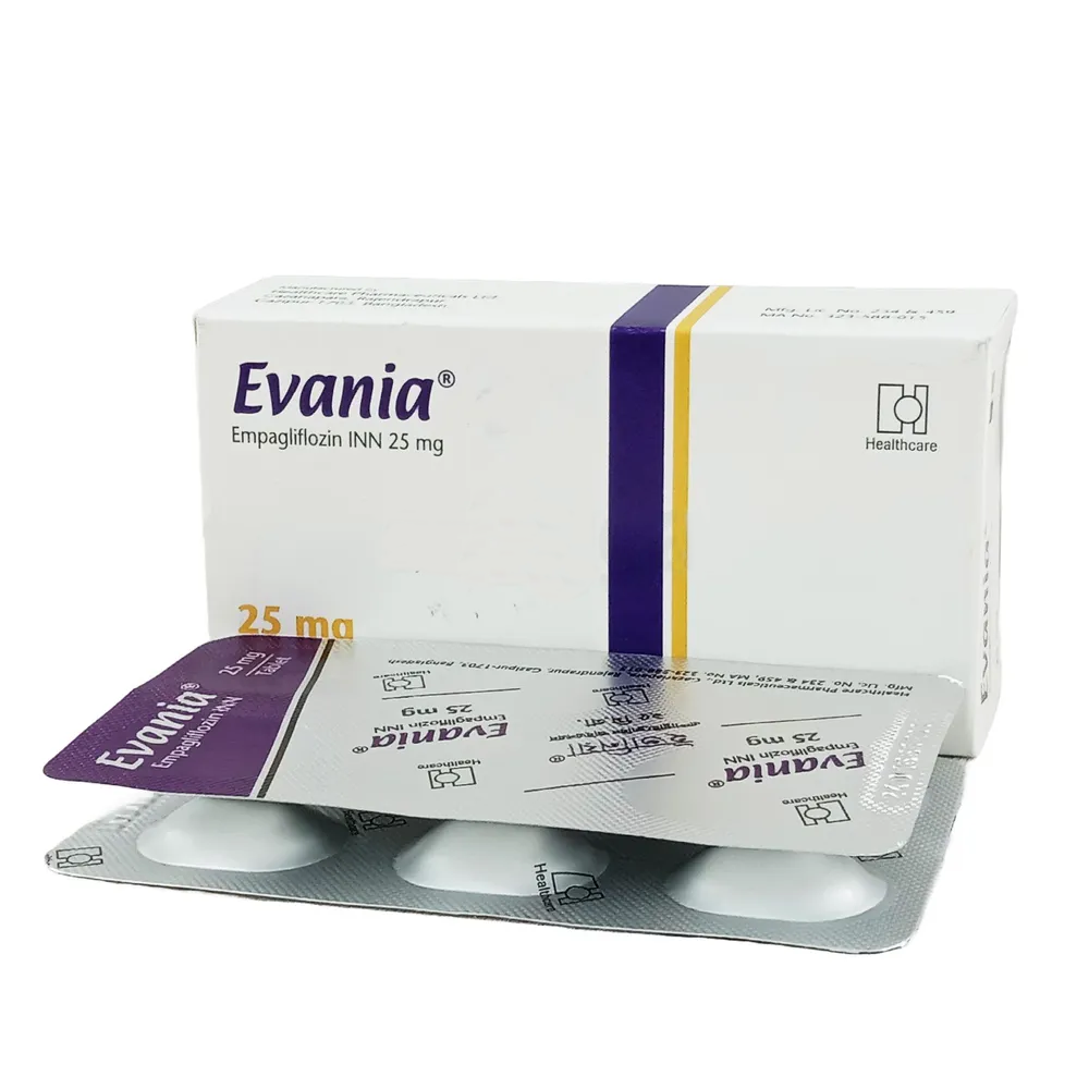 Pack Image: Evania 25 mg Tablet (2 x 6)