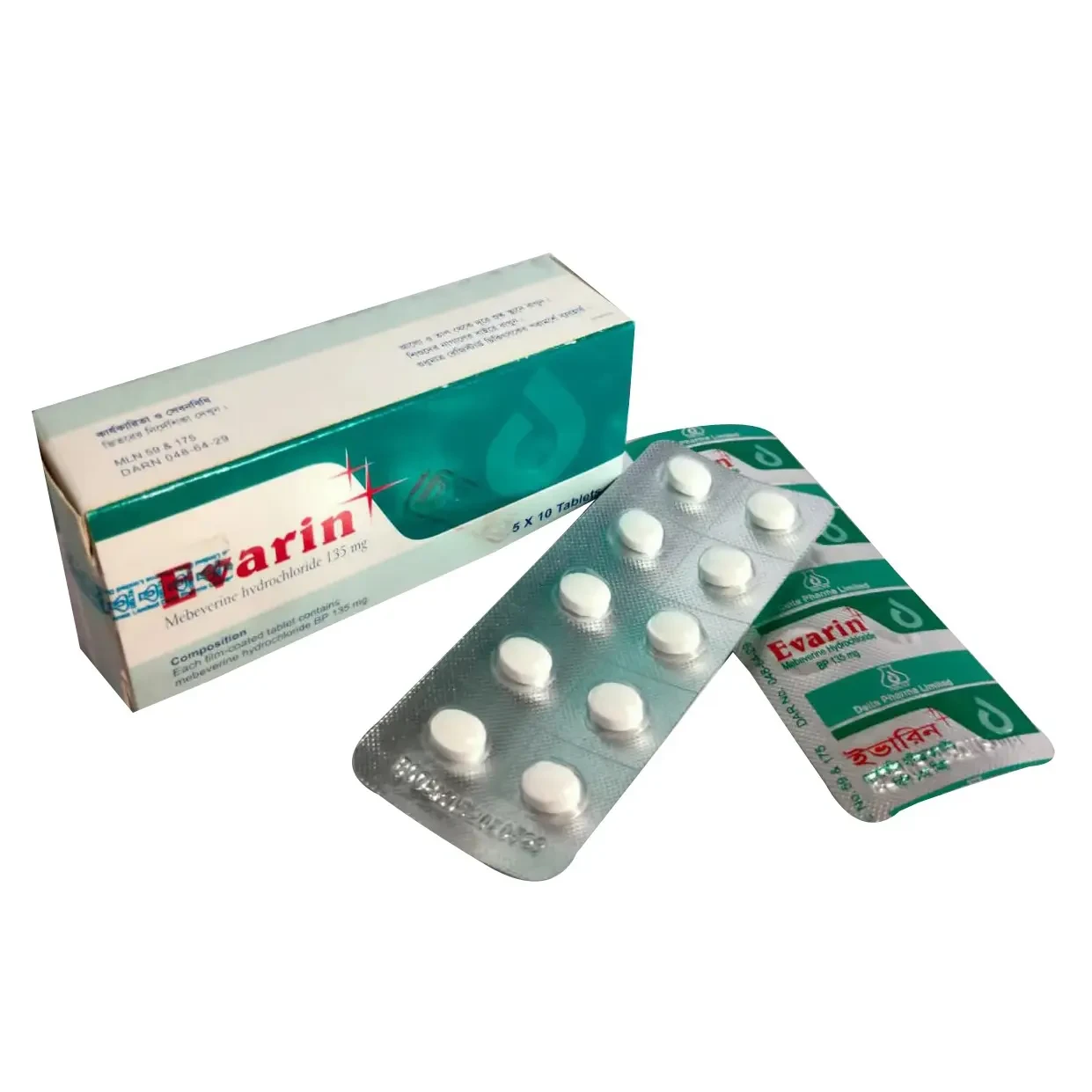 Pack Image: Evarin 135 mg Tablet (5 x 10)