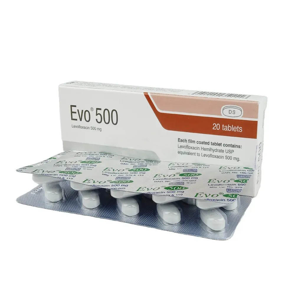 Pack Image: Evo 500 mg Tablet (2 x 10)