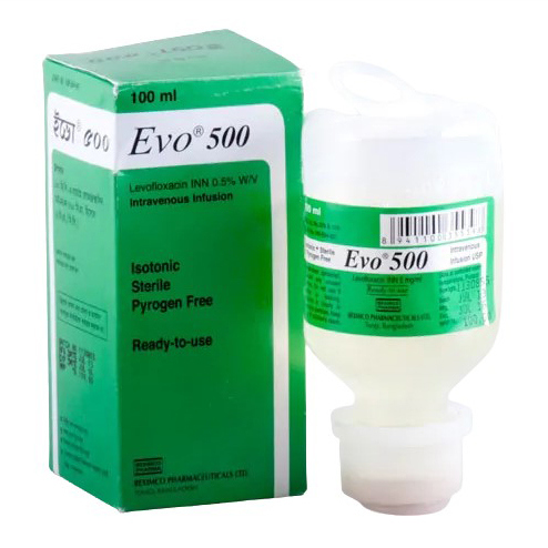 Pack Image: Evo 500 mg Injection (100 ml bottle)