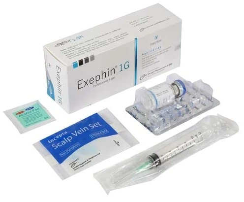 Pack Image: Exephin 1 gm Injection (1 gm vial)