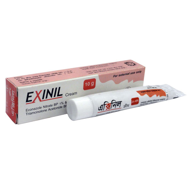 Pack Image: Exinil 1% 0.1% Cream (10 gm tube)