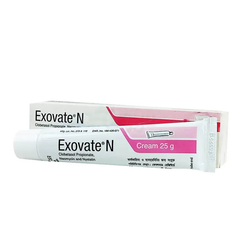 Pack Image: Exovate N (0.5 mg Cream (25 gm tube)