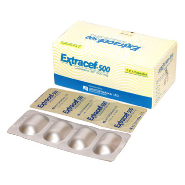 Pack Image: Extracef 500 mg Capsule (7 x 4)