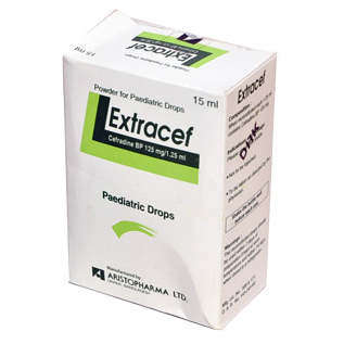 Pack Image: Extracef 125 mg Pediatric Drop (15 ml bottle)