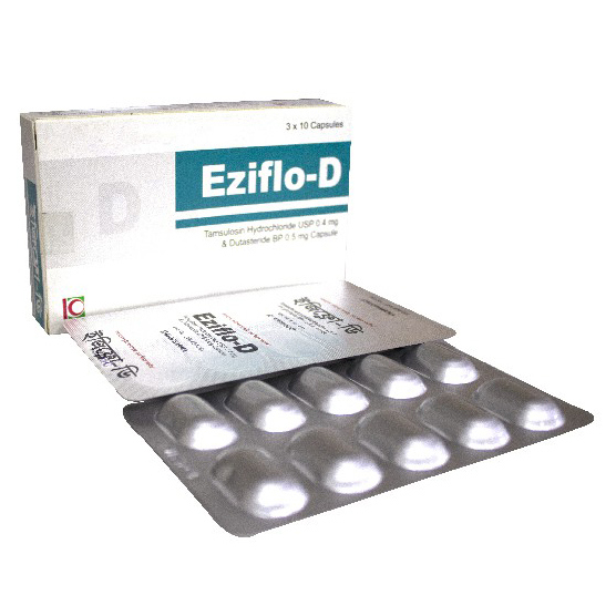 Pack Image: Eziflo-D 0.4 mg Capsule (3 x 10)