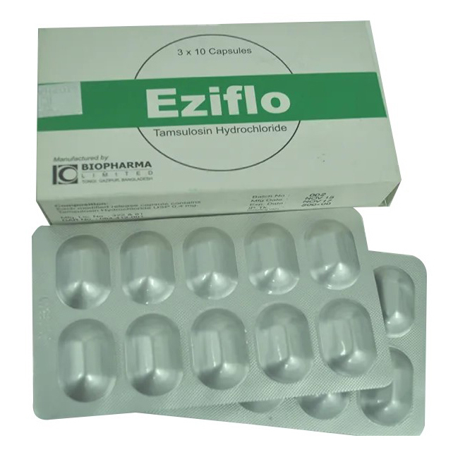 Pack Image: Eziflo 0.4 mg Capsule (3 x 10)