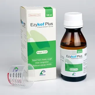 Pack Image: Ezykof Plus (100 mg Syrup (100 ml bottle)