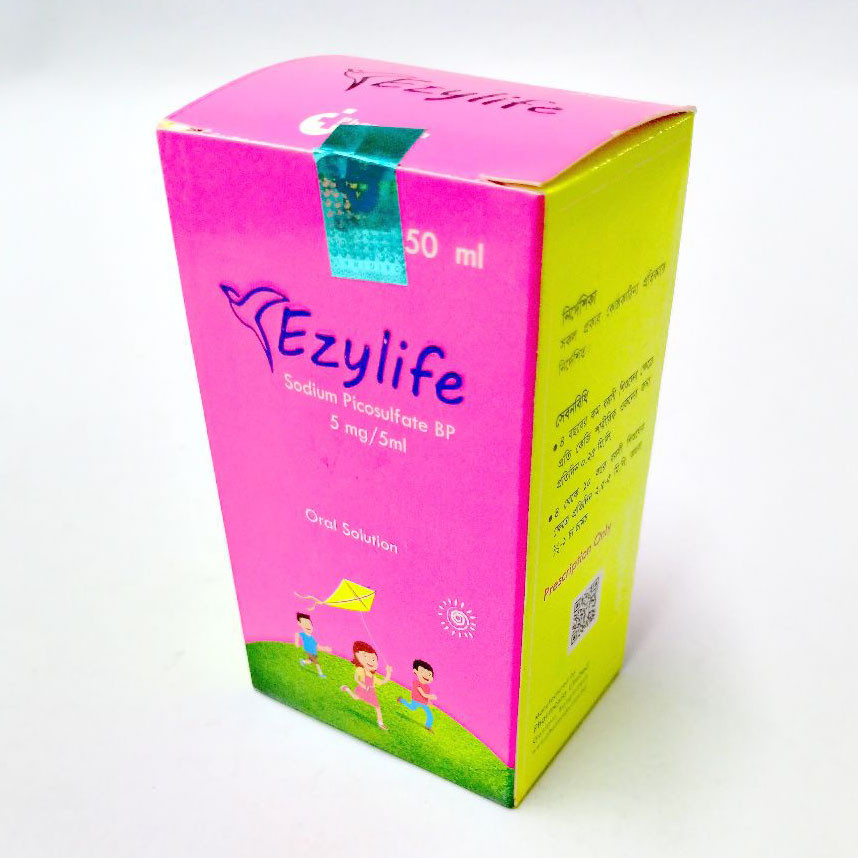 Pack Image: Ezylife Kids 5 mg Oral Solution (50 ml bottle)