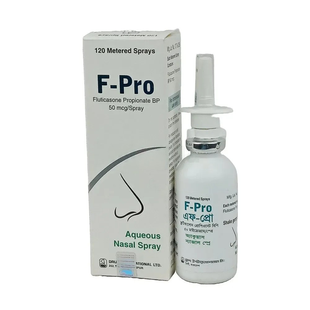 Pack Image: F-Pro 50 mcg Nasal Spray (120 metered sprays)