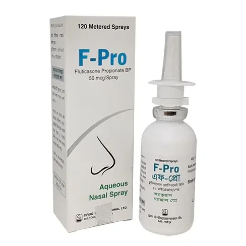 Pack Image: F-Pro 50 mcg Nasal Spray (120 metered sprays)