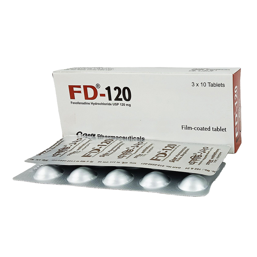 Pack Image: FD-120 120 mg Tablet (3 x 10)