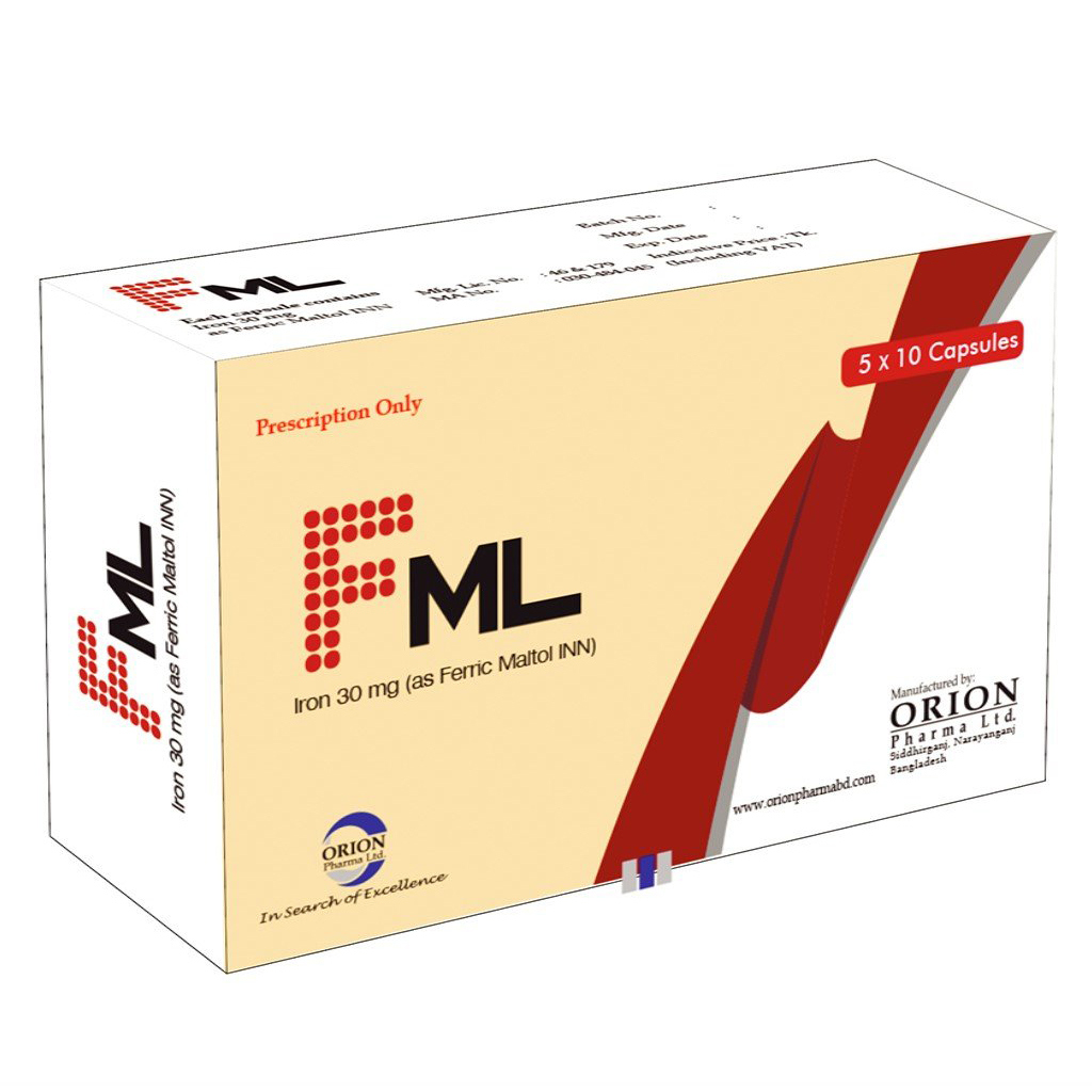 Pack Image: FML 30 mg Capsule (5 x 10)
