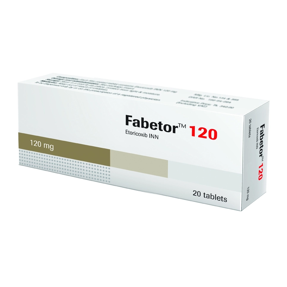 Pack Image: Fabetor 120 mg Tablet (2 x 10)