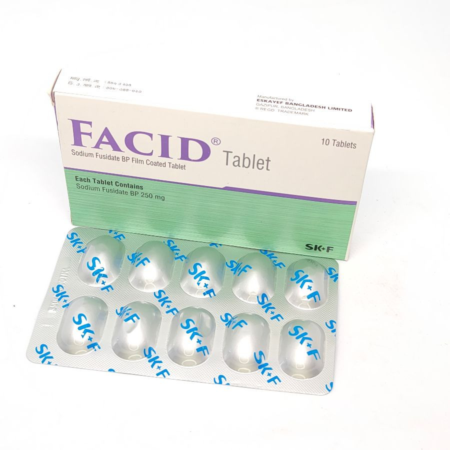 Pack Image: Facid 250 mg Tablet (1 x 10)