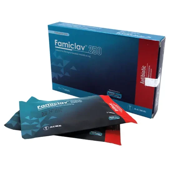 Pack Image: Famiclav 250 mg Tablet (2 x 7)