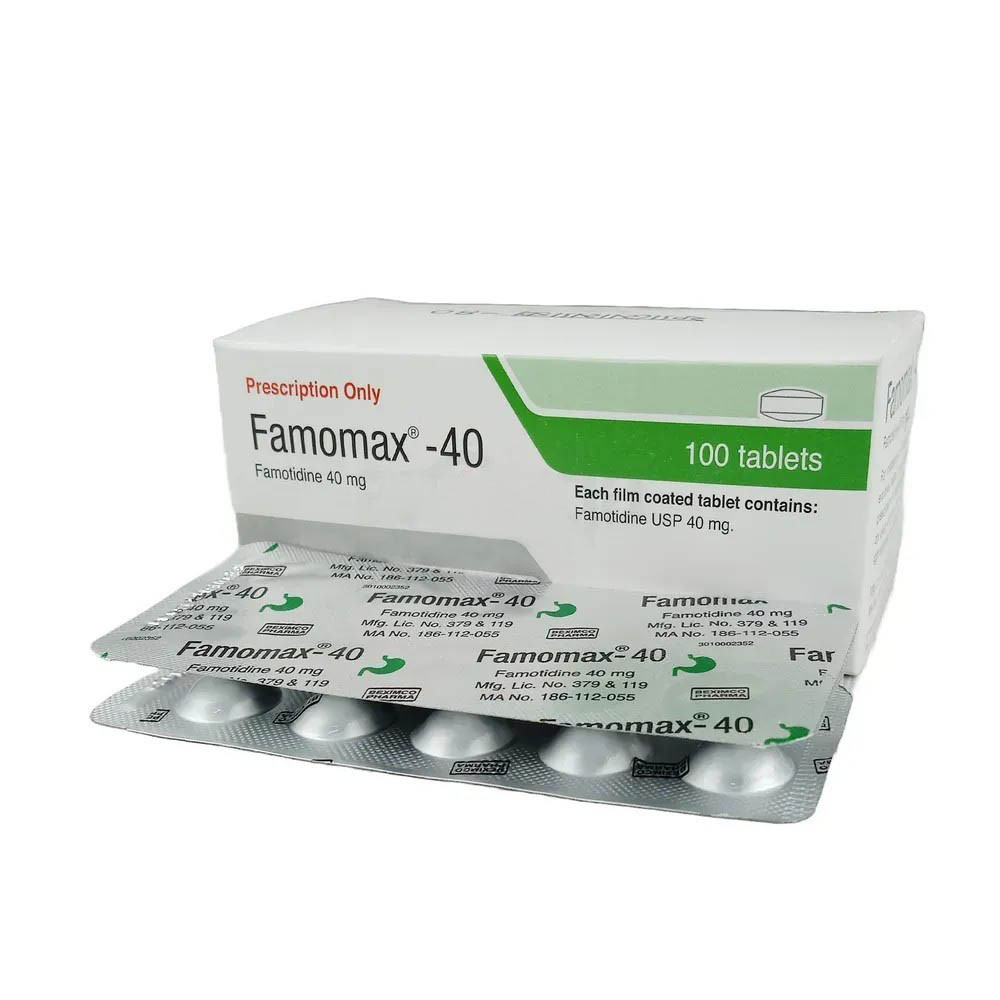 Pack Image: Famomax 40 mg Tablet (10 x 10)