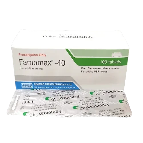 Pack Image: Famomax 40 mg Tablet (10 x 10)
