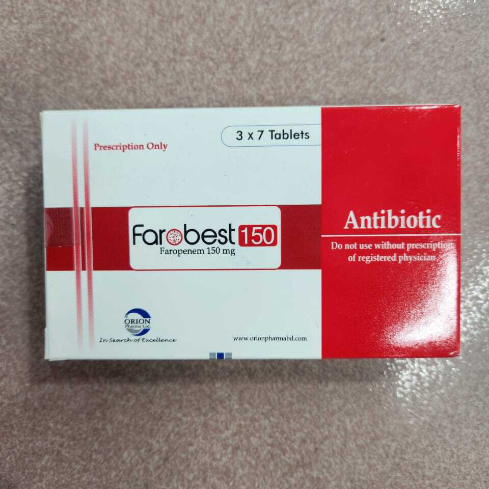 Pack Image: Farobest 150 mg Tablet (3 x 7)