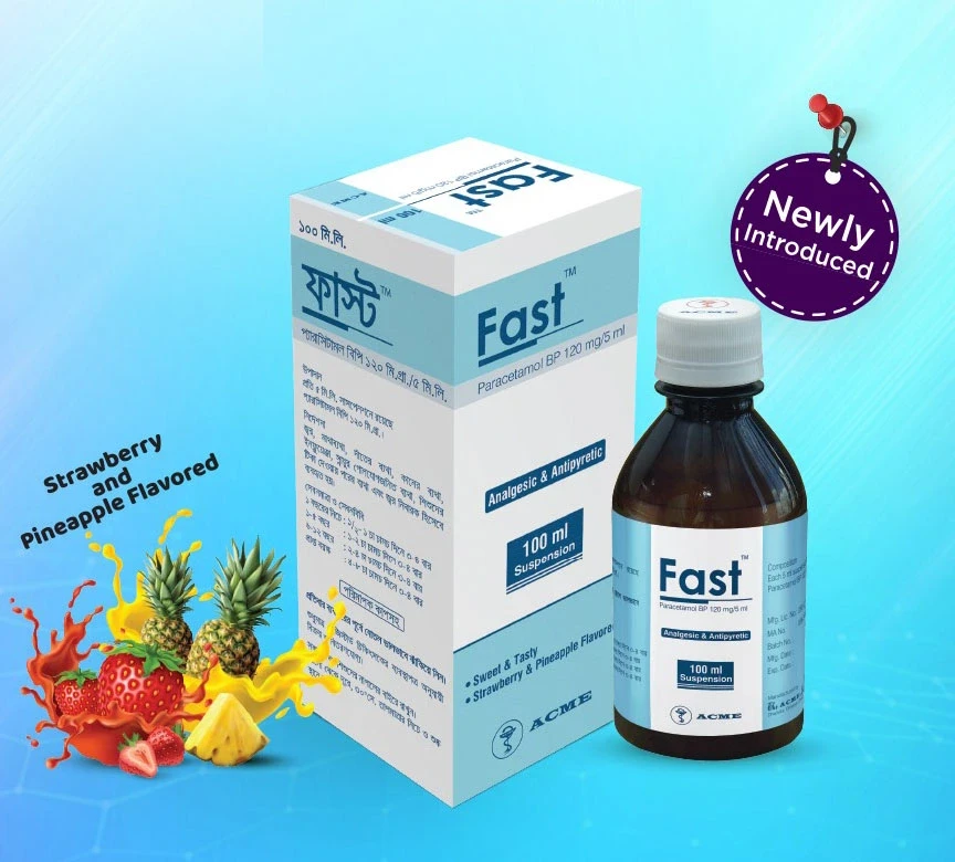 Pack Image: Fast 120 mg Suspension (60 ml bottle)
